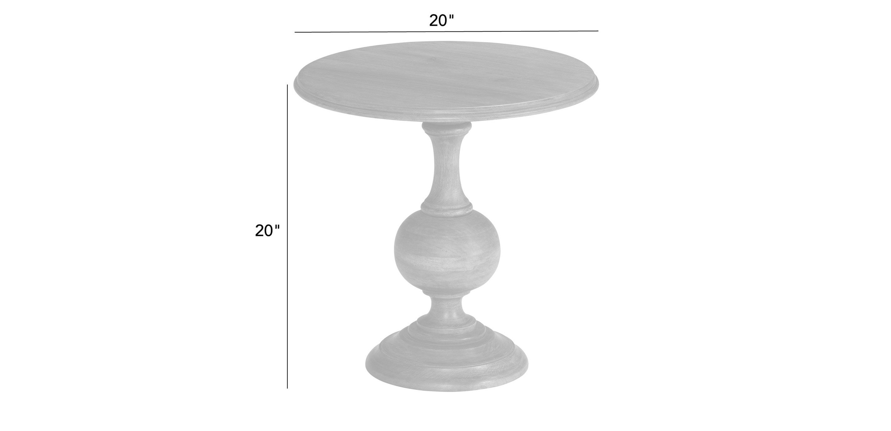 Turner Wood Pedestal Accent Table