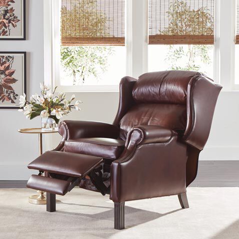 ethan allen wingback recliner