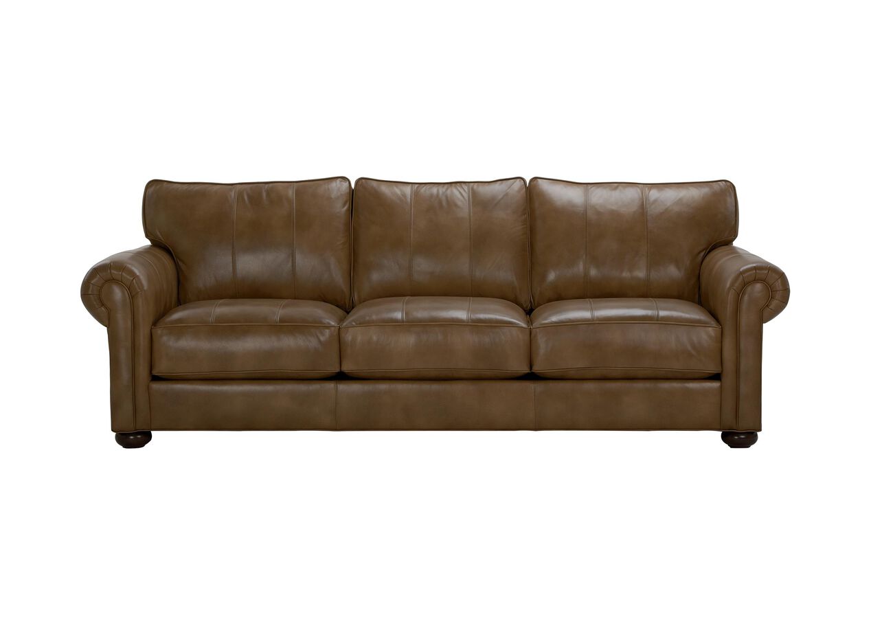 ethan allen leather sofa for sale