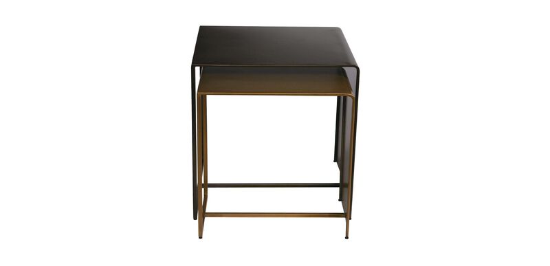 Navina Square Metal Nesting Tables Ethan Allen Accent