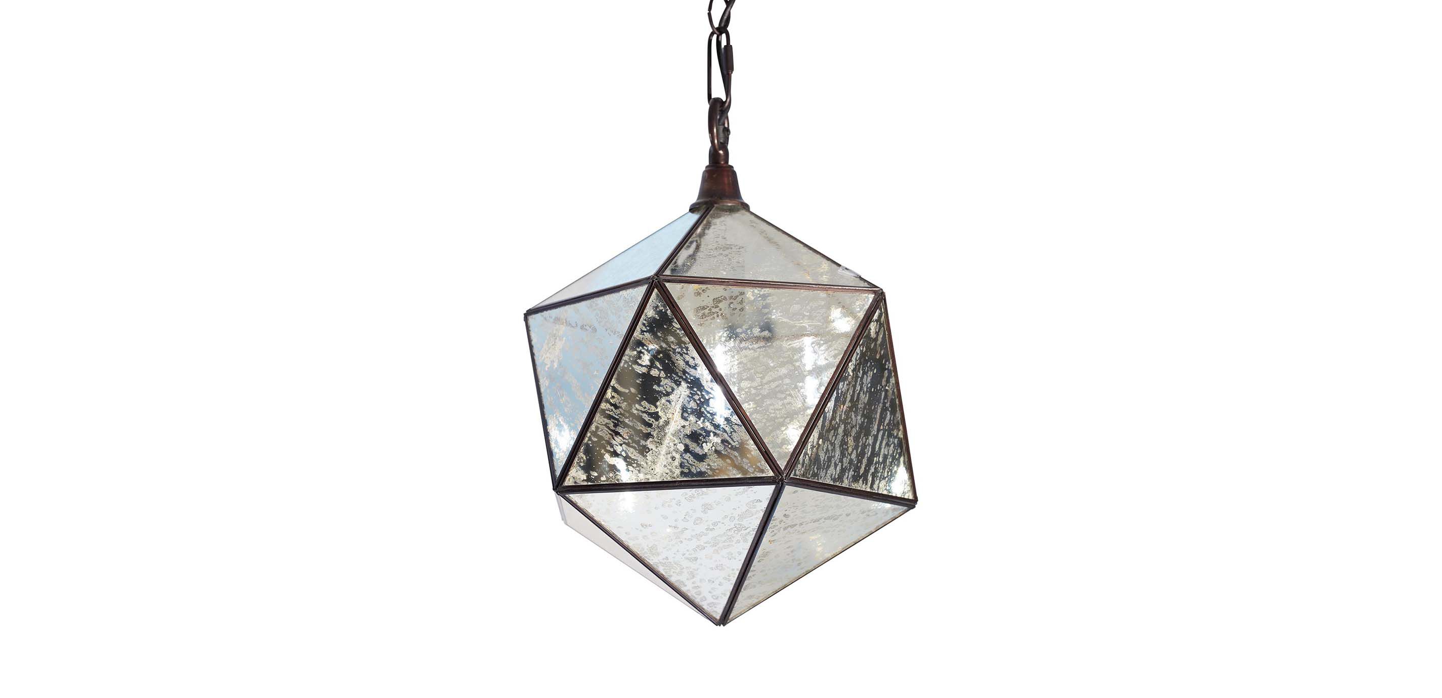 ethan allen mercury glass pendant