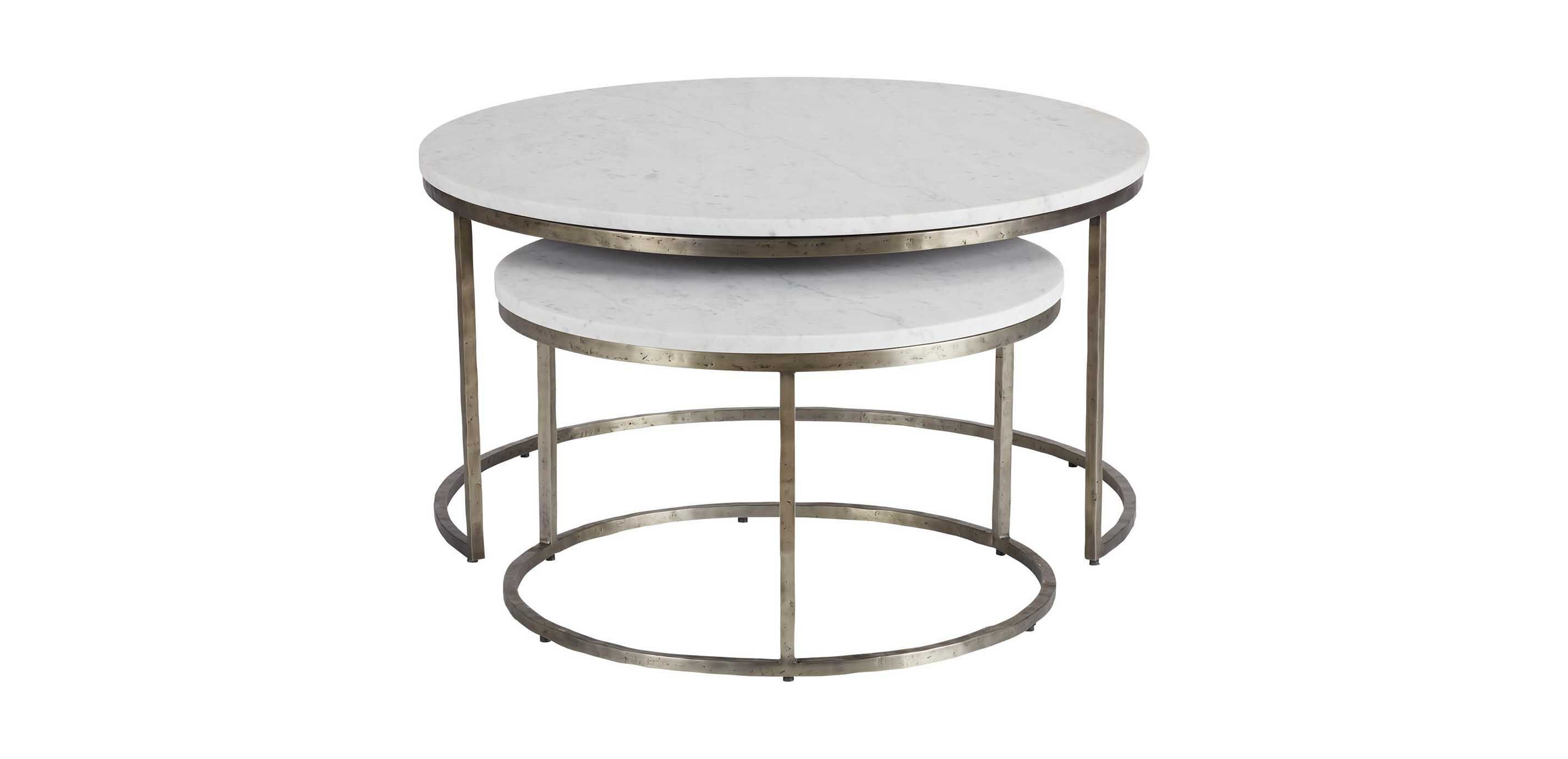 marble stacking coffee table