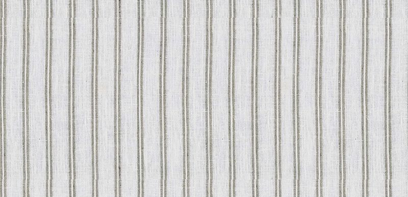 Lucas Natural Linen Fabric Striped - Pattern Fabrics - LinenMe