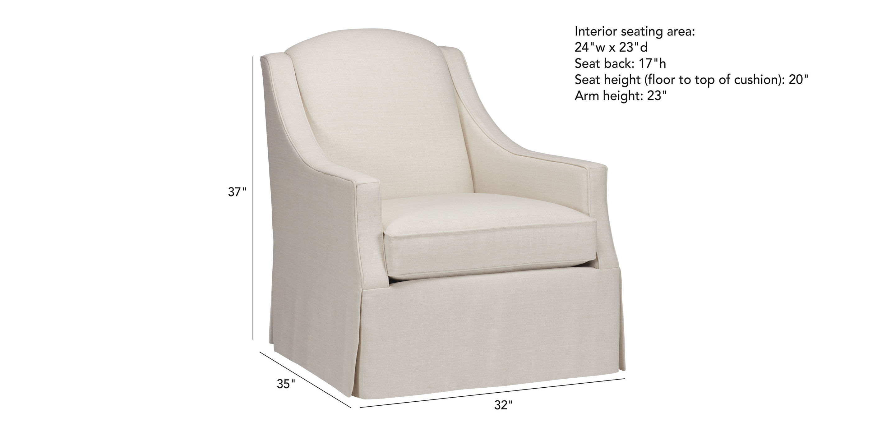 small upholstered armchair