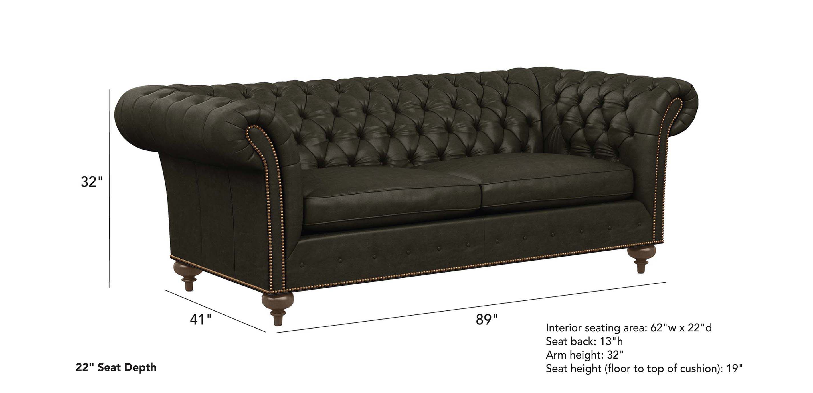 Mansfield Leather Sofa | Ethan Allen