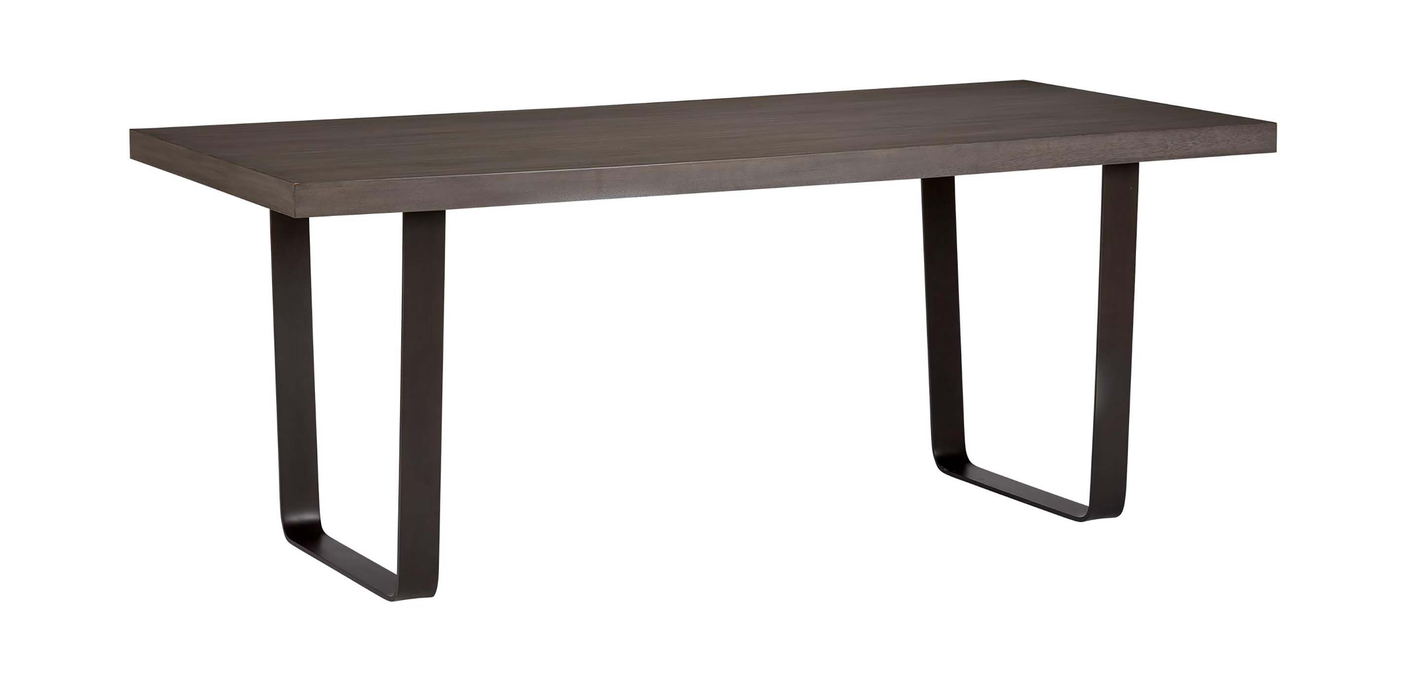 Hoyt Wood and Metal Midcentury-Modern Dining Table | Ethan Allen