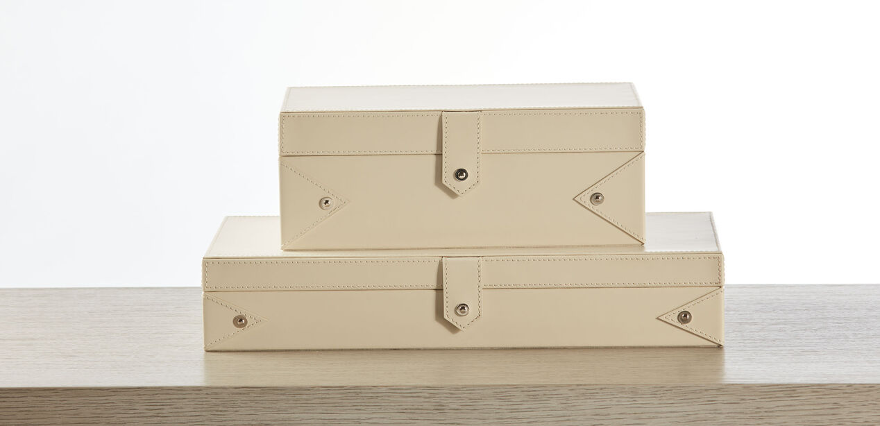 Brewster Leather Box, Leather Storage Box