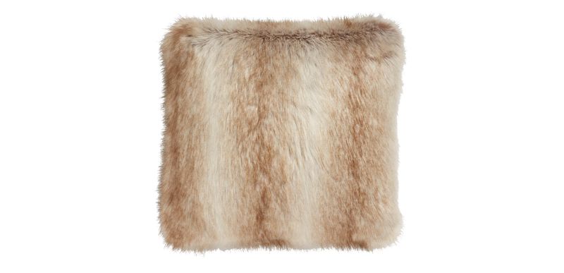 Blonde Fox Faux Fur Pillow—Faux Fox Decorative Pillow | Ethan Allen