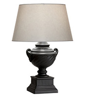 Swirled Black Table Lamp