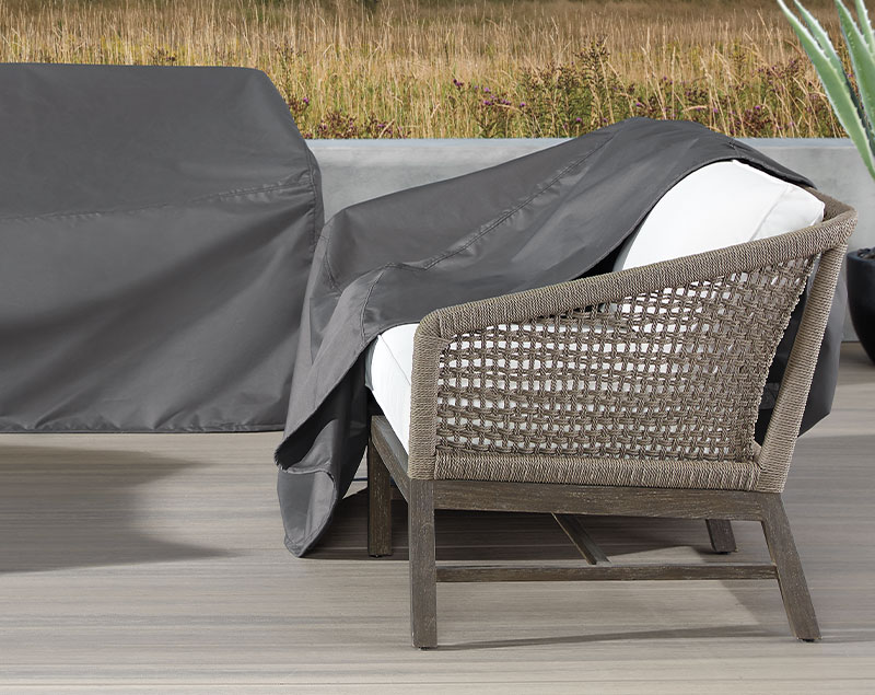 outdoor furniture with protective cover