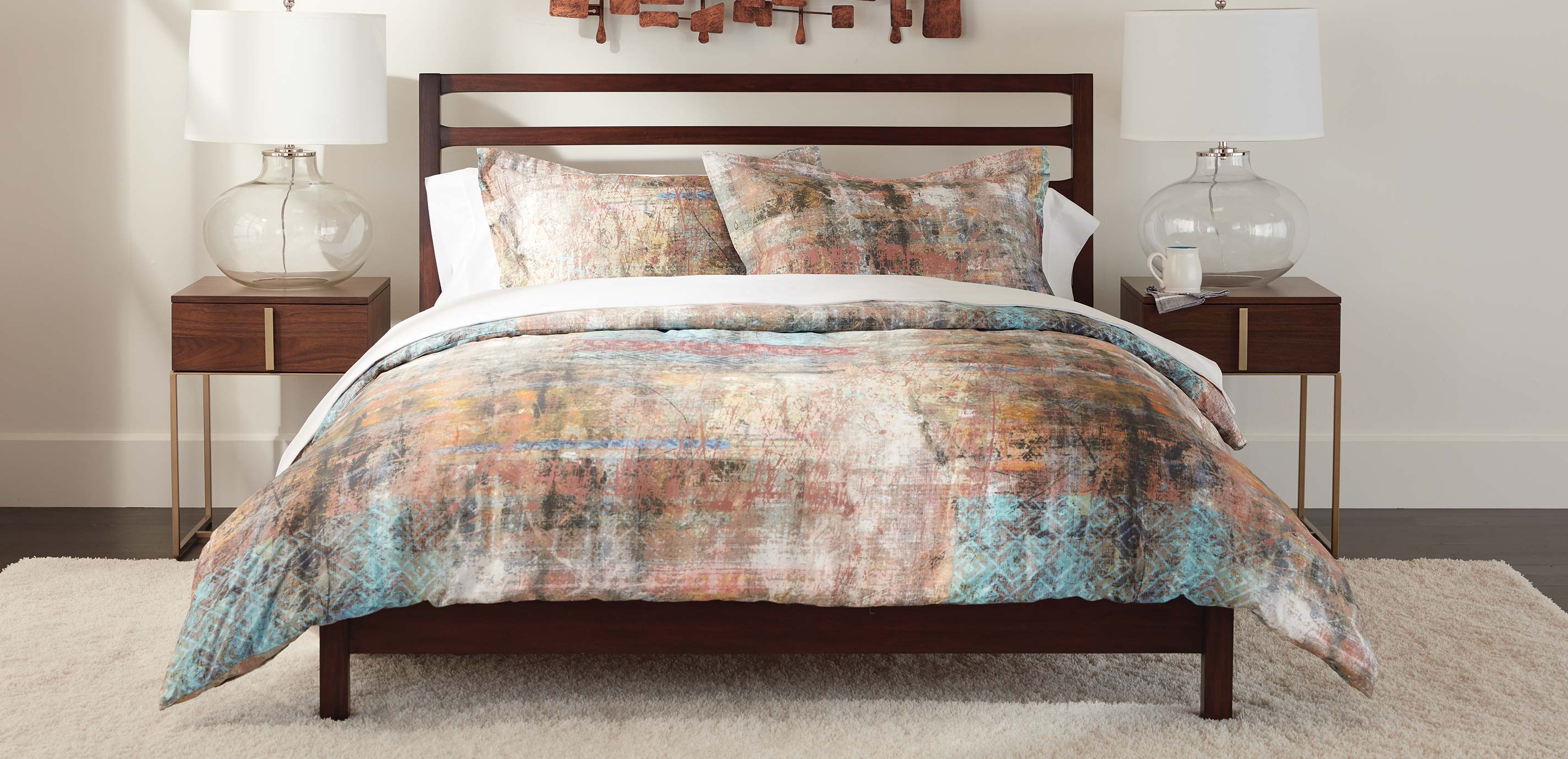 Domina Modern Luxury Bedding Ethan Allen Duvet Cover And Shams