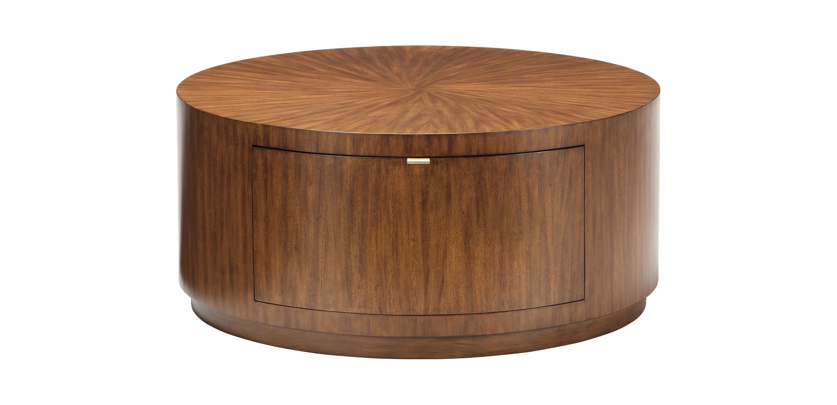 Lainey Round Coffee Table with Storage Drawer Ethan Allen