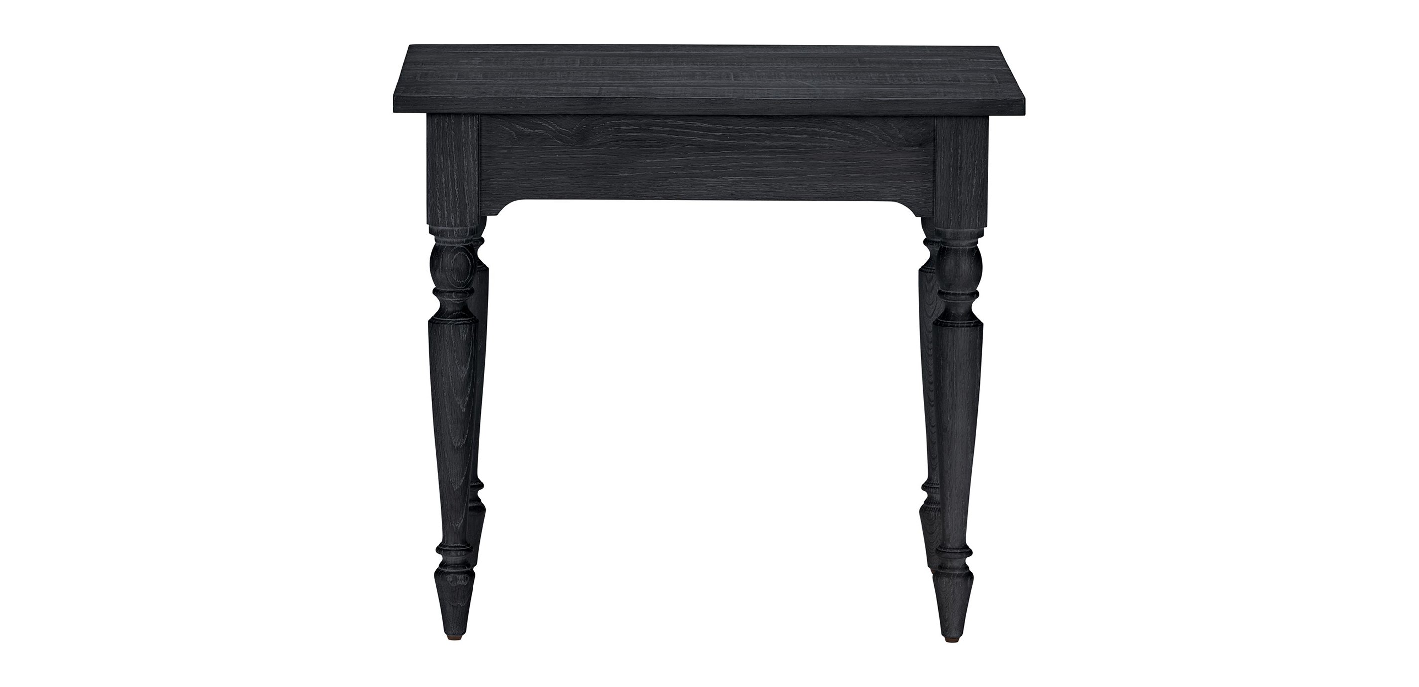 black farmhouse end table