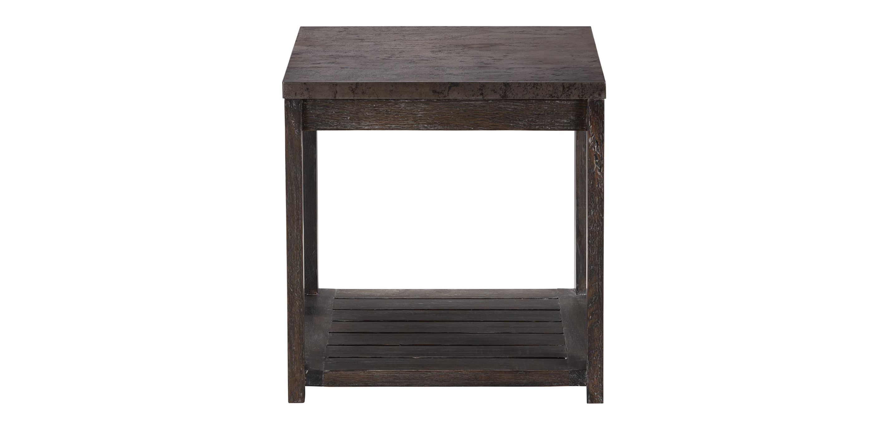 Black rustic side table online