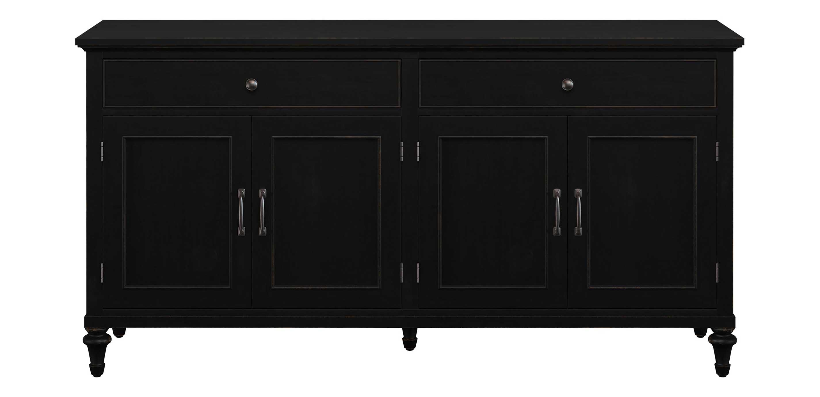 harwick black credenza