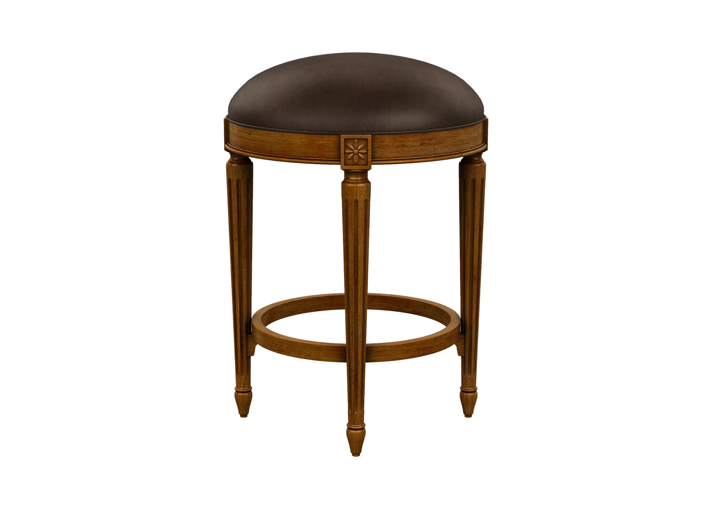 30 inch elegant kitchen leather swivel bar stools