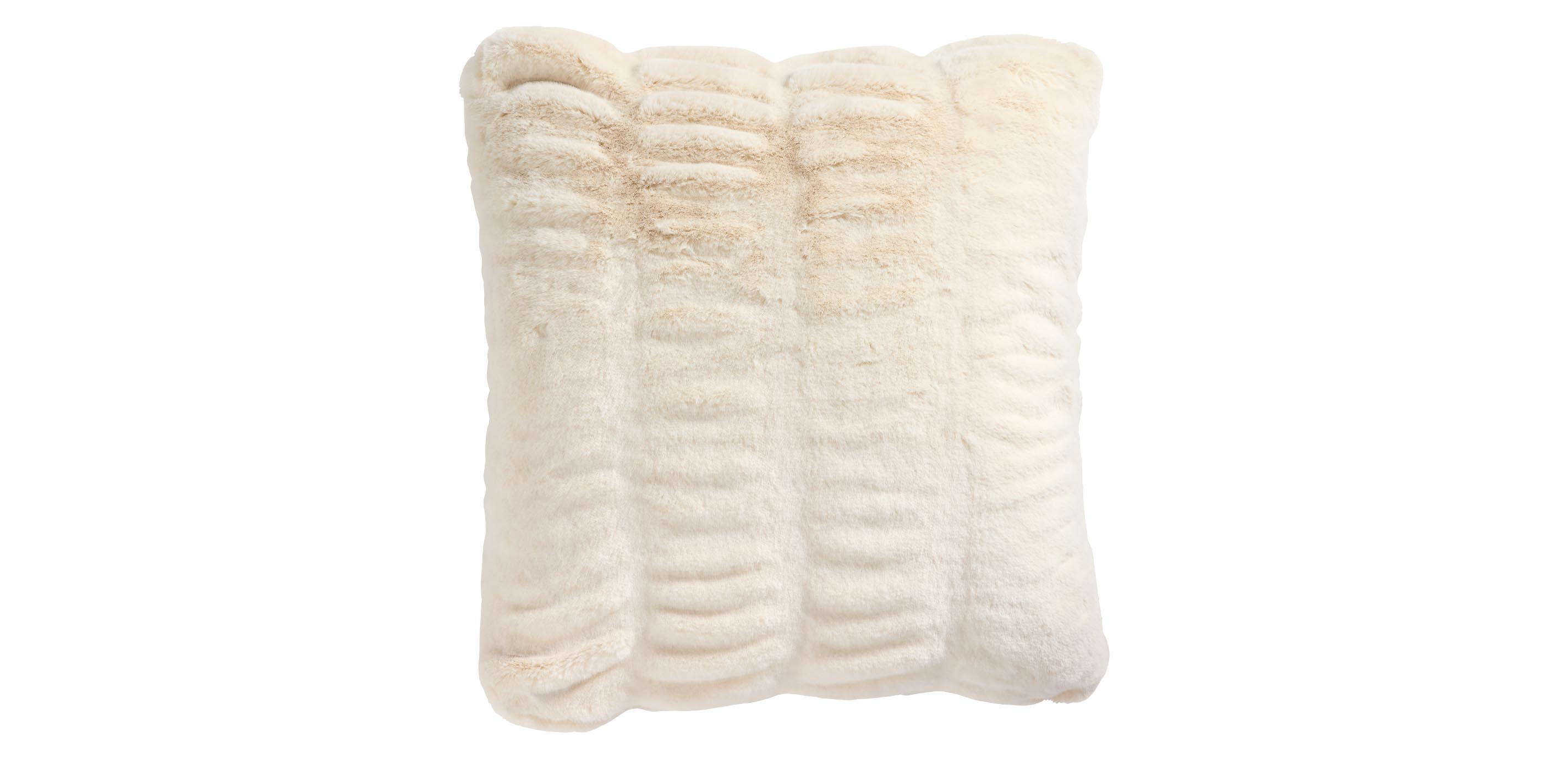 Faux fur deals ruched pillow