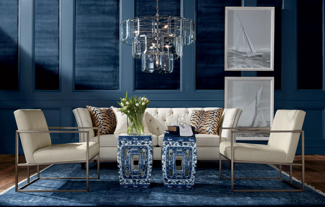 blue living room inspiration