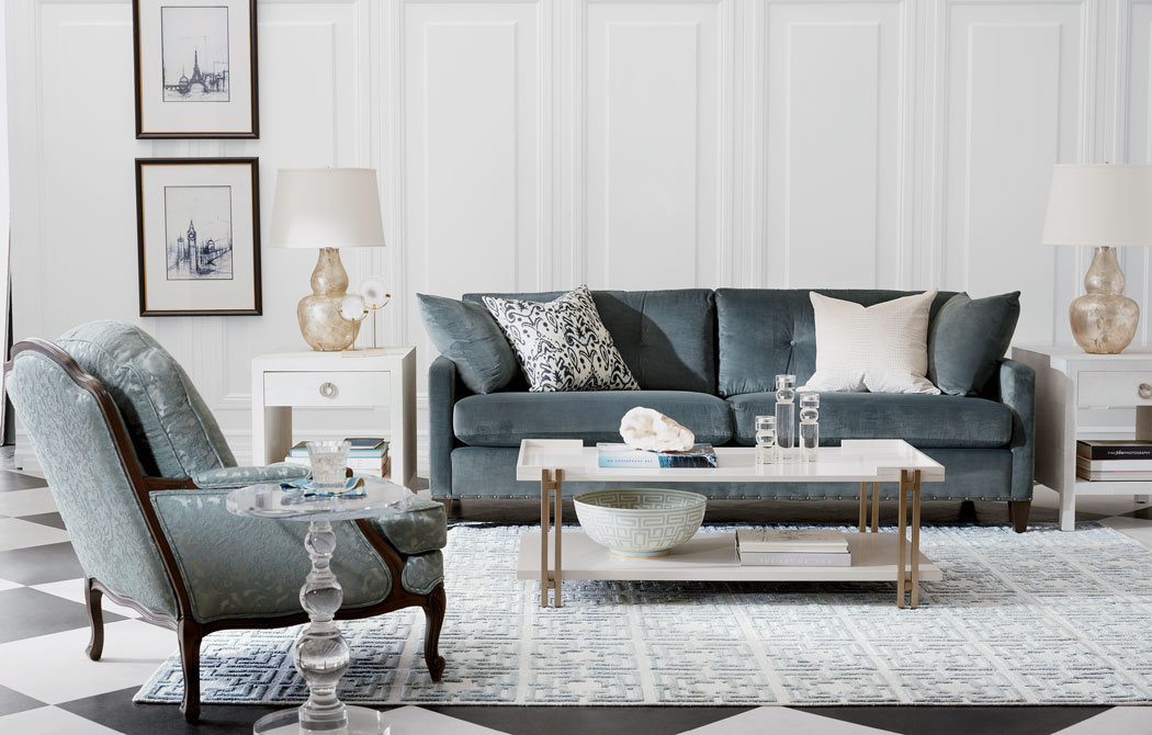 Glamorous Living Room | Glamorous Living Room Ideas | Ethan Allen