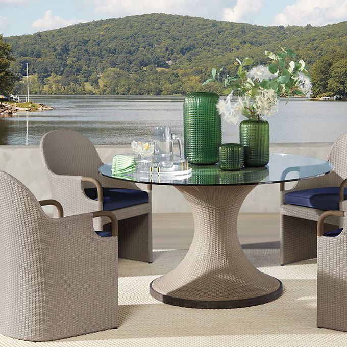 Lake Life Outdoor Dining Room Tile