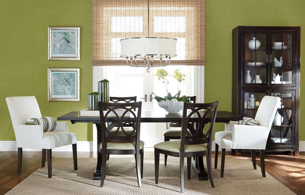 Lavishly Appointed Dining Room | Green Dining Room | Ethan Allen